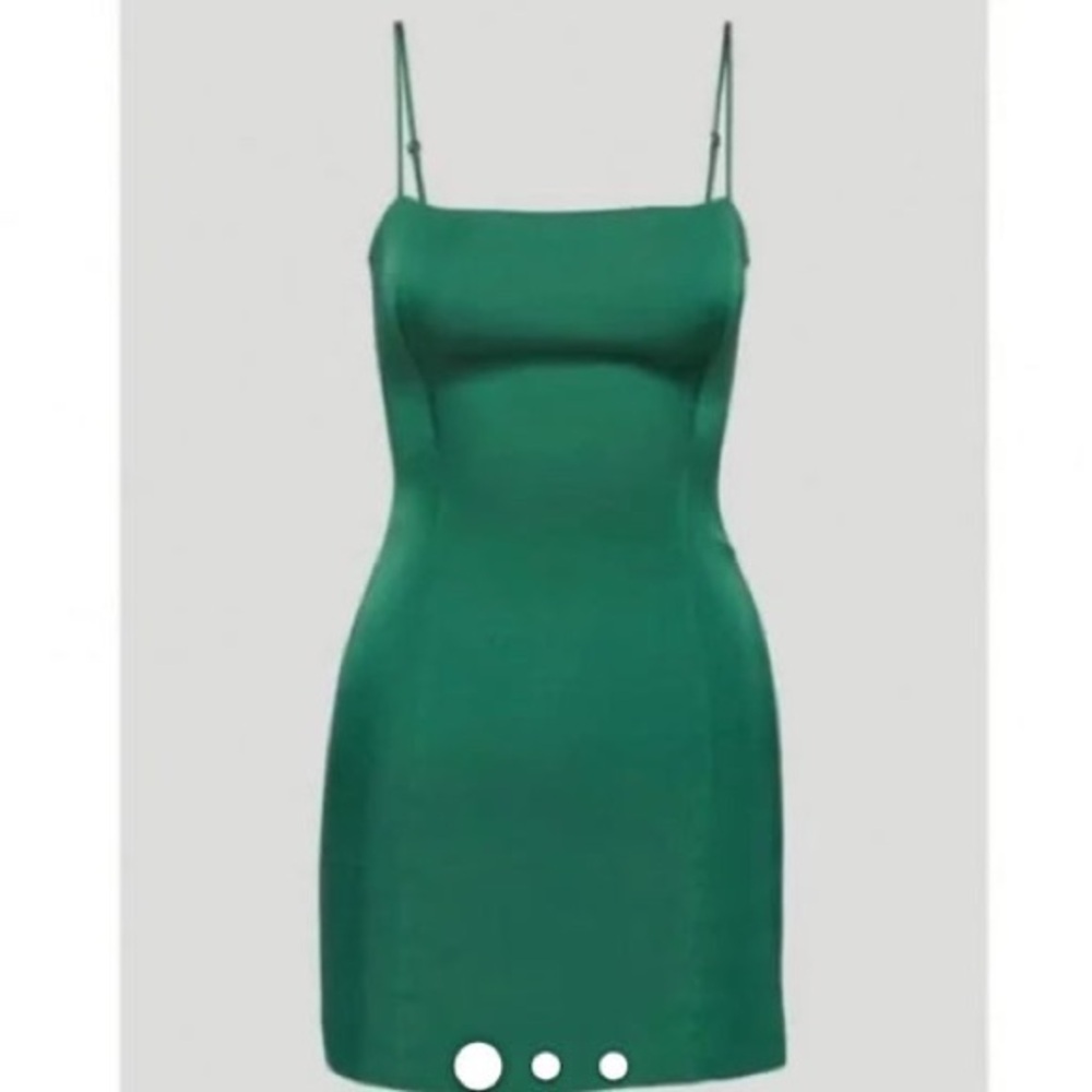 Aritzia Sunday Best Green Mini Dress